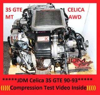 JDM TOYOTA 3S GTE 2nd Gen ST185 GT4 ENGINE 90 93 TOYOTA CELICA MOTOR