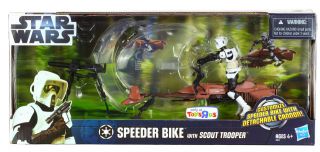 Star Wars Toys R Us Speeder Bike with Scout Trooper IN STOCK
