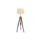 Woodland Imports Unique Wood and Metal Tripod Floor Lamp 38355