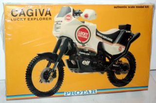Cagiva Lucky Explorer Motorcycle Model Kit 1/9 Protar NIOB
