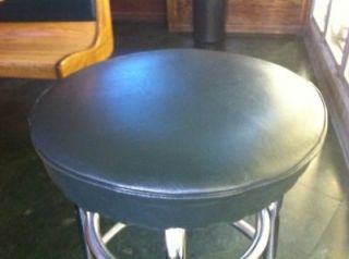 Lot of 2, Bar Stool Slip On Cover With Foam Padded BLACK