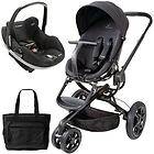 Quinny Moodd Stroller Travel system w/Diaper bag and car seat   Black 