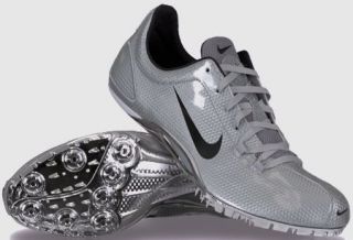   12.5 NIKE ZOOM JA Shiny Silver Black Track Field Spikes Shoes W 13