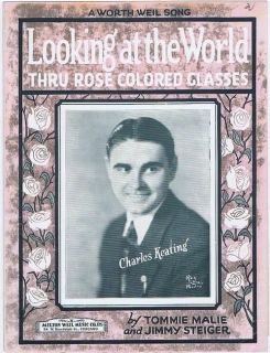 Looking at the World Thru Rose Colored Glasses, Charles Keating, 1926 
