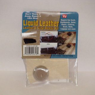   Liquid Leather No Heat Tan Leather & Vinyl Repair Kit As Seen On TV
