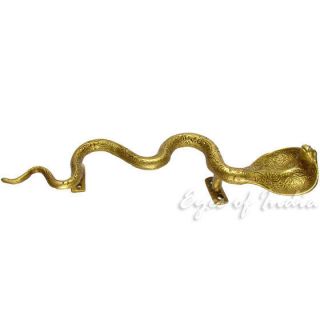 12 LARGE INDIAN SNAKE BRASS DOOR PULL HANDLES India Decor Wall 