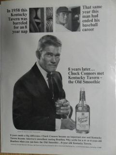   Ad Kentucky Tavern Bourbon Whiskey Chuck Connors The RIFLEMAN TV Show