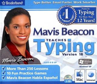 MAVIS BEACON TEACHES TYPING VERSION18 (MAC/PC) ^^SEALED/NEW^^