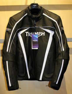 triumph leather motorcycle jacket in Apparel & Merchandise