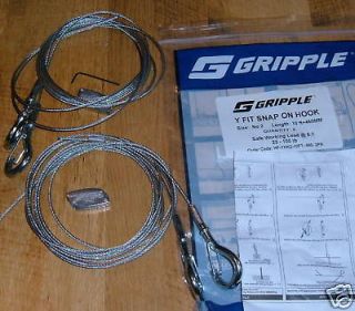 Gripple Aircraft Cable Y w/Hook 10ft LHVQM10 (10 ea)