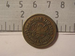 Token for Video Game Machine CHUCK E CHEESE PIZZA dated 1982 K&K #8499