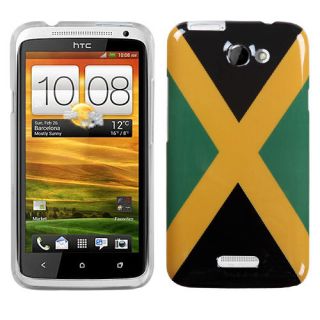 Jamaica National Flag Phone Back Snap on Hard Case For HTC One X