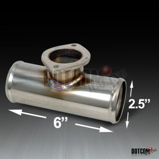 BOV ADAPTER TUBE W/RS STYLE FLANGE 6 2.5 PRE WELDED