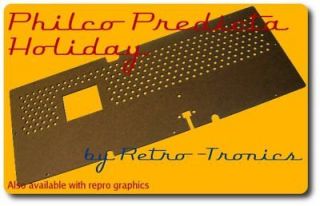 Repro TV Back Philco Predicta Holiday (Unprinted)