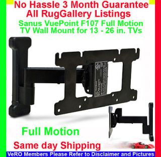   F107 Full Motion TV Wall Mount LCD Flat Screen Monitor 13 26 in