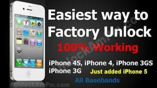   Factory Unlock Service AT&T iPhone 3 4 4S IMEI Official Unlocking Code