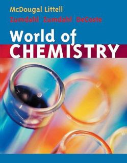 World of Chemistry Update by Steven S. Zumdahl 2005, Book, Other 