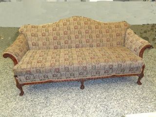   Chippendale Camel Back Style Sofa ~ Early 20 c * New Upholstery