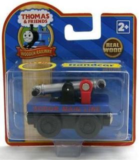    Thomas The Wooden Train Railroad Pump Hand Car L NIB   USA Seller