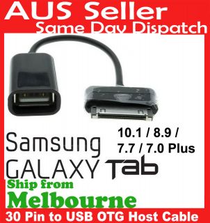 USB OTG Host Female Cable Adapter for Samsung Galaxy Tab 10.1 8.9 7.7 