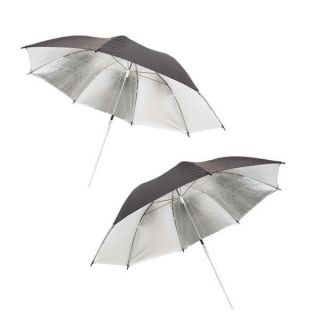 Photographic Lights 2 33 Studio Flash Diffuser Black Silver Umbrella