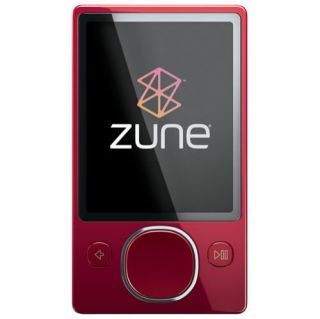   Zune 80 Red (80 GB) Digital Media Player with Blue Tooth and extras