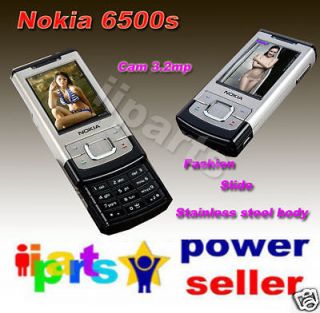 New NOKIA 6500 6500s 3MP 3G Slide Phone Unlock Silver/U