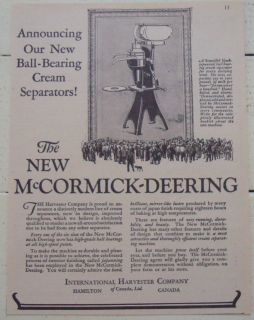 1928 IHC CREAM SEPARATORS INTERNATIONAL HARVESTER MCCORMICK DEERING 