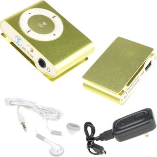   Clip on USB  Music Player Support 8GB Micro SD/TF Card w/ Earphone