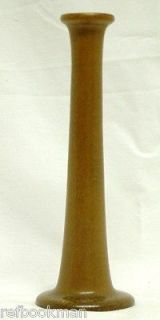 Dated 1917 Van Briggle Pottery Bud Vase / Unusual Base Color – Gold 