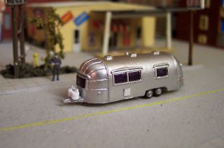 scale 26ft Airstream camping trailer custom finished *neat detail* N 