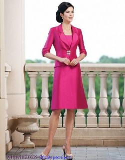 2012 Stylish Suits & Outfits 3/4 Sleeve Mother Of The Bride Dress Knee 