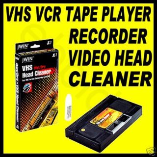VHS VCR VIDEO PLAYER RECORDER HEAD TAPE WET DRY CLEANER