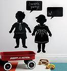 Vintage Kids Children Chalkboard Black Board Chalk Mural Instant 