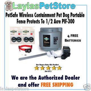   Wireless Containment Pet Dog Portable Fence Protects To 1/2 Acre
