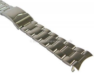   Link OYSTER Stainless Steel CURVED END Mens Watch Band fits Rolex