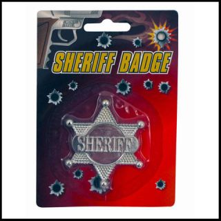 SHERIFF SILVER BADGE POLICE COWBOY COWGIRL WESTERN SHERIFFS FANCY 