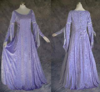 Medieval Renaissance Gown Dress Costume LOTR Wedding L