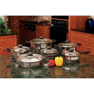 Wyndham House 12 pc Stainless Steel Cookware Set High Quality Lifetime 