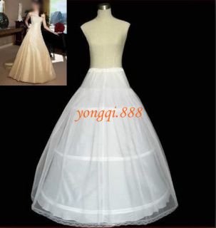 12 Styles White Bridal /Hoop/Hoopless/Short Crinoline Petticoat/Slips 