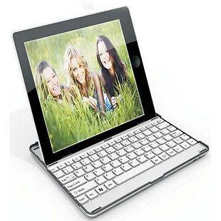  White Aluminum Bluetooth Keyboard For iPad2 iPad3 New iPAD