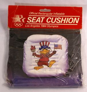   1984 LA Olympics Official Rectangular Inflatable Seat Cushion Souvenir