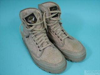 Cotton Canvas Aigle Fly Fishing Hightop Sneakers Sz 44 Hiking Boot 