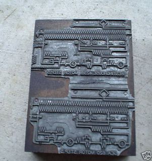 OLD Engineering Metal Printer Block Westinghouse #5