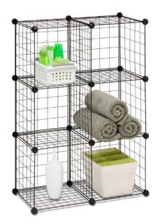 Honey Can Do SHF 01794 6 Storage Cubes, Stacking Wire C