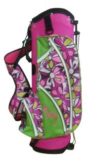   Babe Ladies Pink Flowered Golf Bag Womens Margaritaville Stand Cart