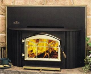 Napoleon EPI 1402 Wood Fireplace Insert with Black door Surround 
