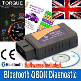 Wireless Car ELM327 OBD2 OBDII Bluetooth Diagnostic Interface CAN Bus 