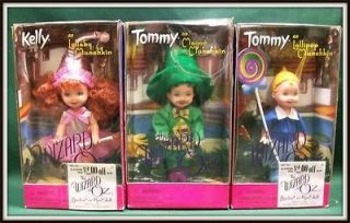 Wizard Of Oz Barbie MUNCHKINS KELLY TOMMY 1999 NEVER REMOVED FROM 