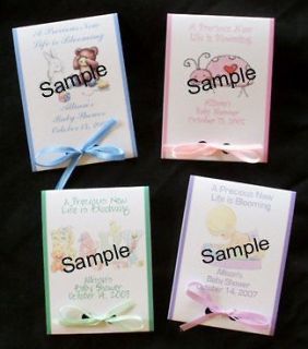 40 Baby Shower Personalized ~ FLOWER SEED PACKETS ~ Favors, Completely 